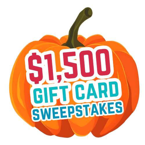 $1,500 Gift Card Sweepstakes Party